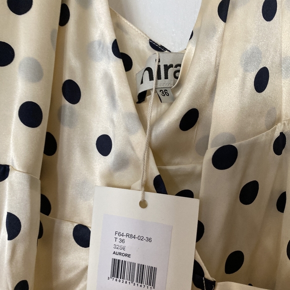 Mirae Polka Dot Silk Dress "Aurore" - Picture 6 of 6